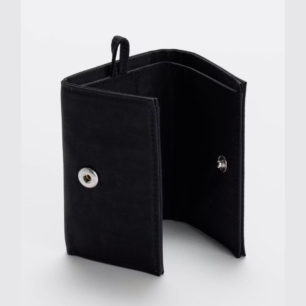 Nylon Folded Wallet With Snap