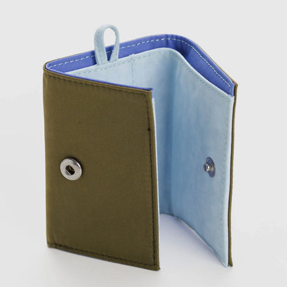 Nylon Folded Wallet With Snap