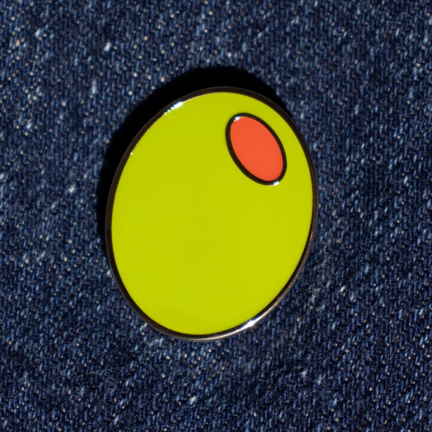 Olive Enamel Pin