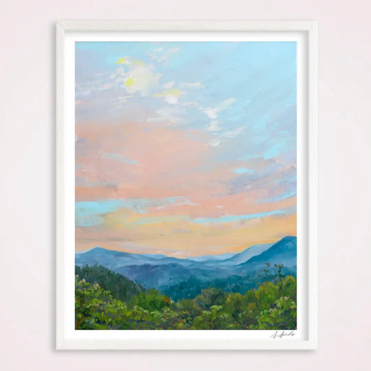 On the Ridge Mountain Landscape 8" x 10" Print