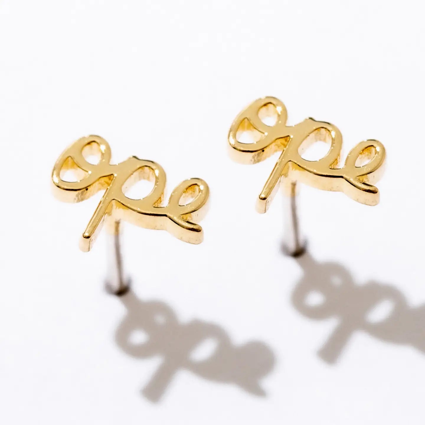 Ope Gold Stud Earrings