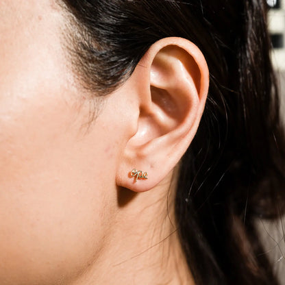 Ope Gold Stud Earrings