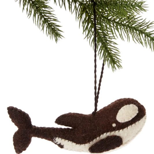 Orca Whale Felt Ornament
