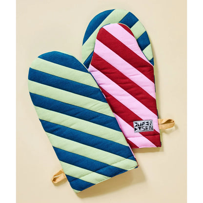 House Stripe Oven Mitt