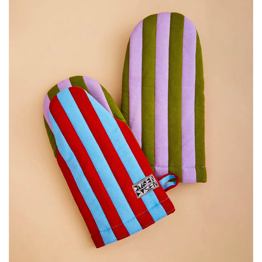 House Stripe Oven Mitt