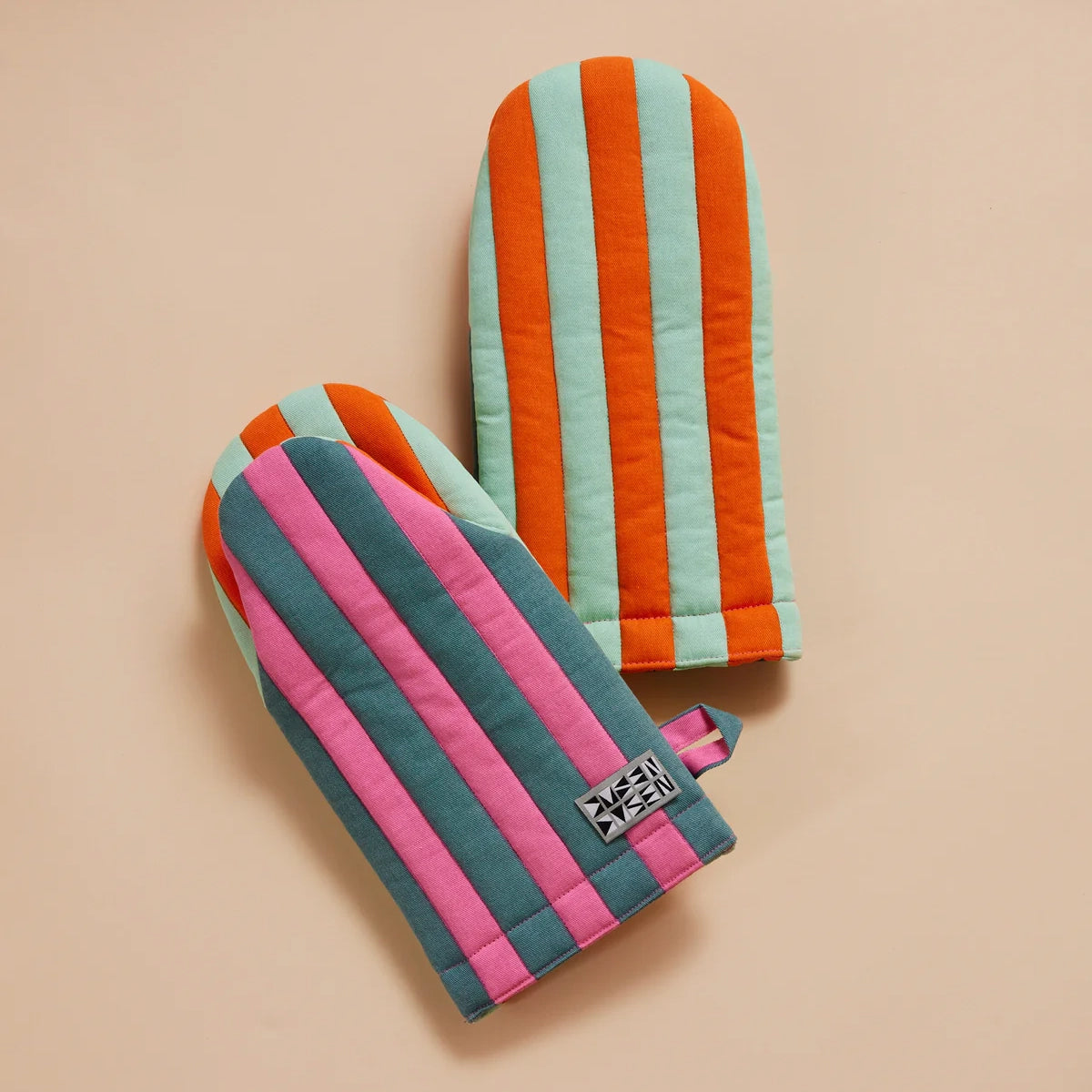 House Stripe Oven Mitt