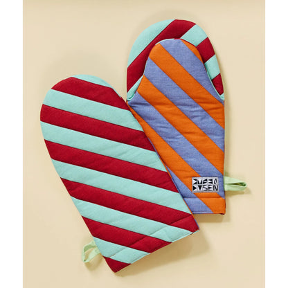 House Stripe Oven Mitt