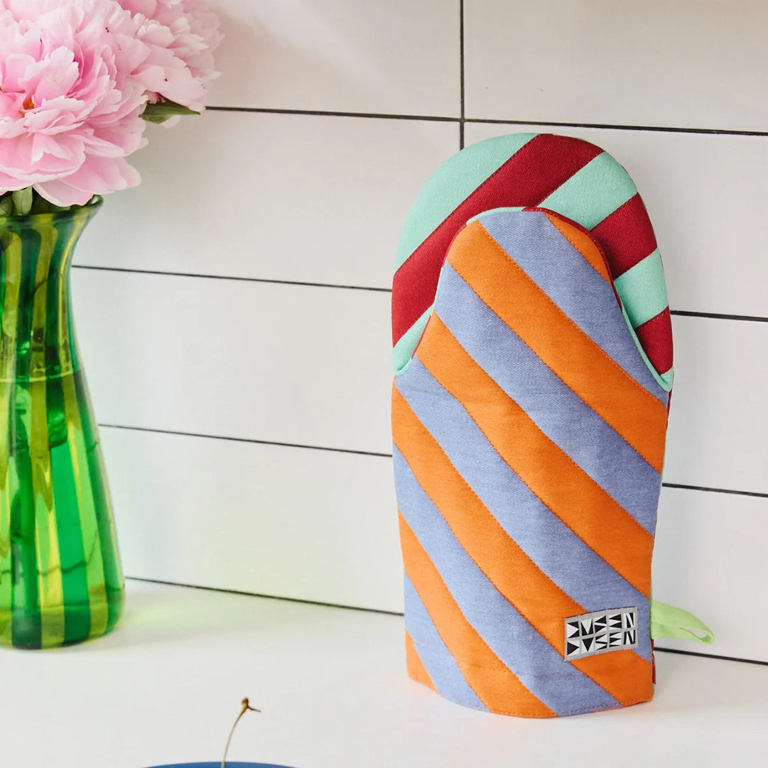 House Stripe Oven Mitt