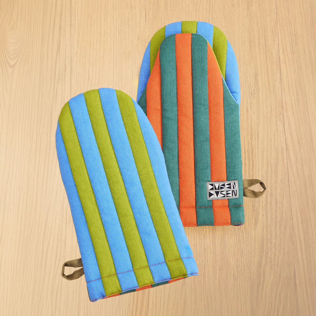 House Stripe Oven Mitt