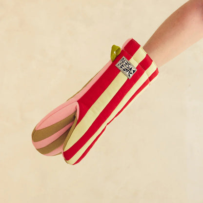 House Stripe Oven Mitt