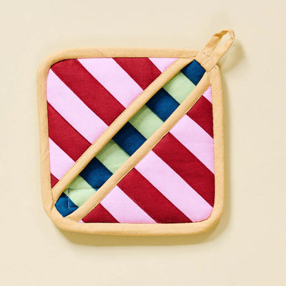 House Stripe Pocket Pot Holder