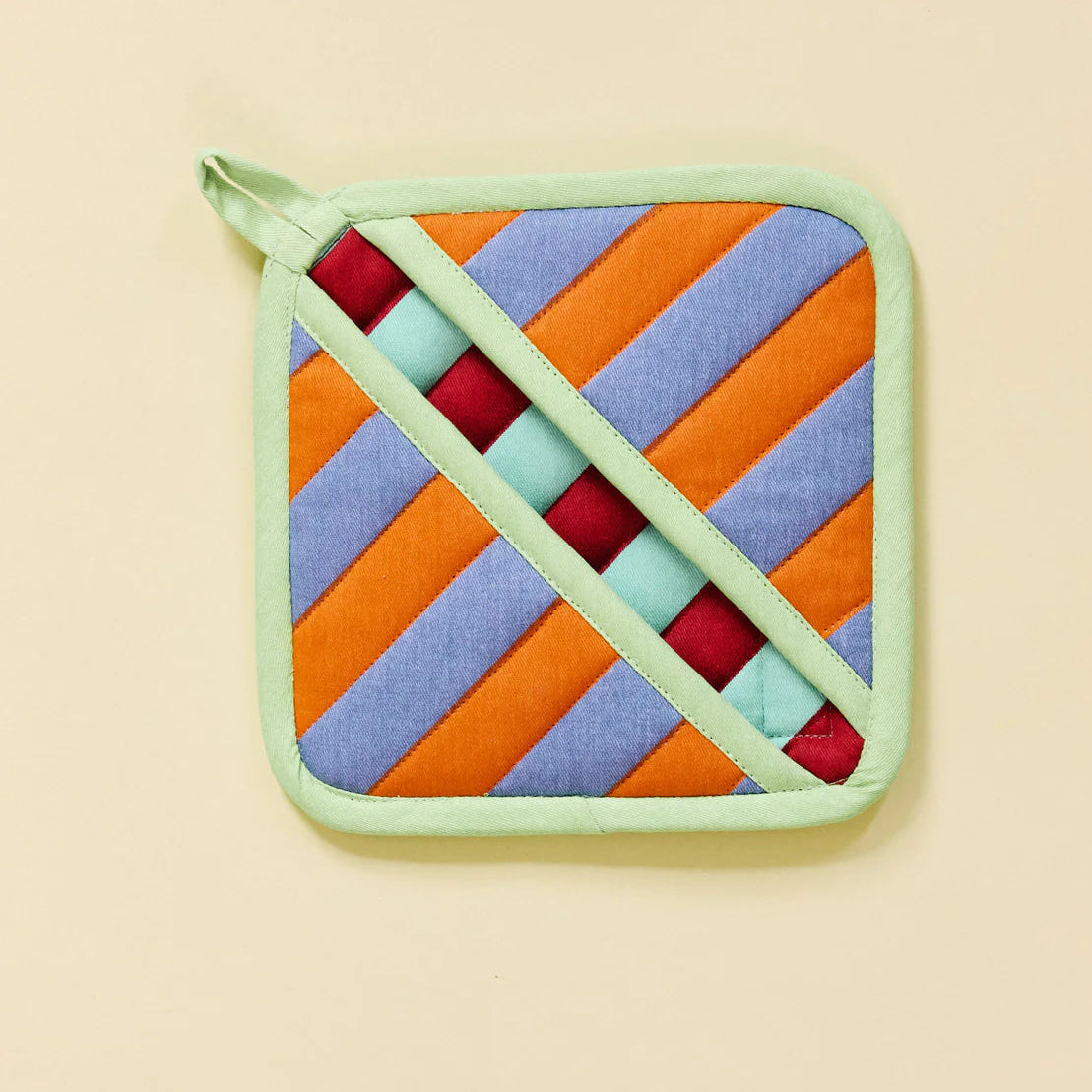 House Stripe Pocket Pot Holder