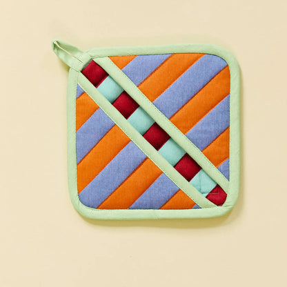 House Stripe Pocket Pot Holder