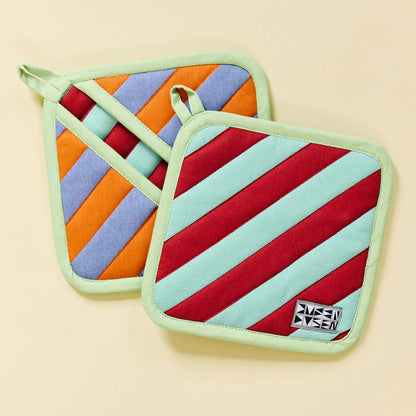 House Stripe Pocket Pot Holder