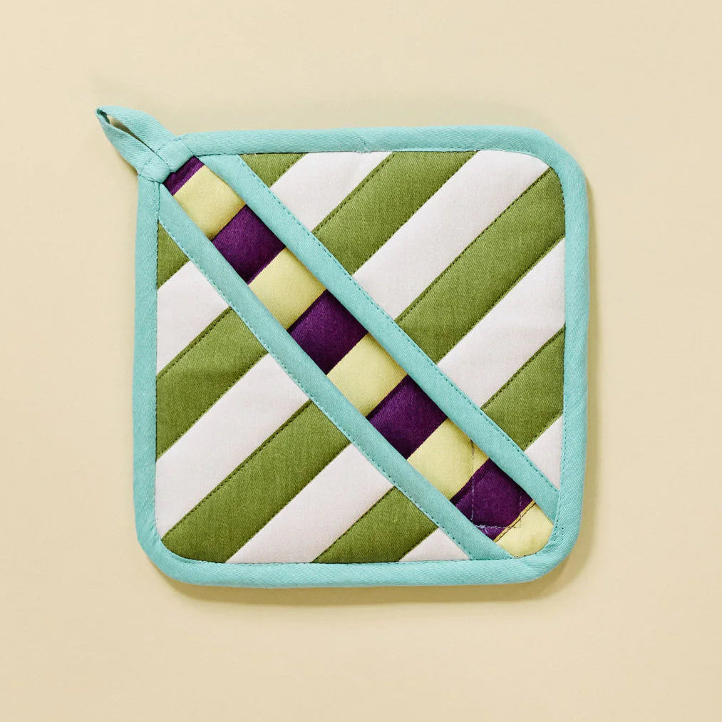 House Stripe Pocket Pot Holder