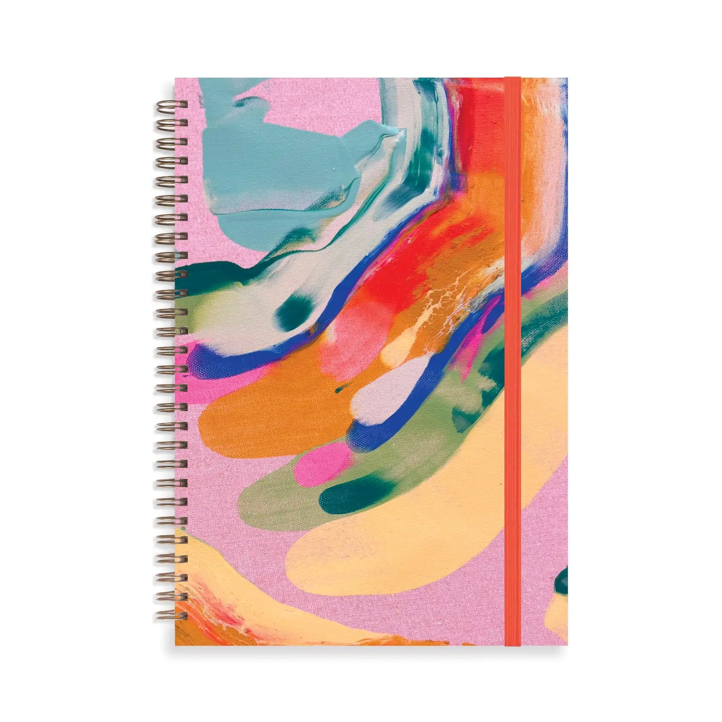 Palmita Painted Cover 7" x 10" Notebook (Ruled Pages)