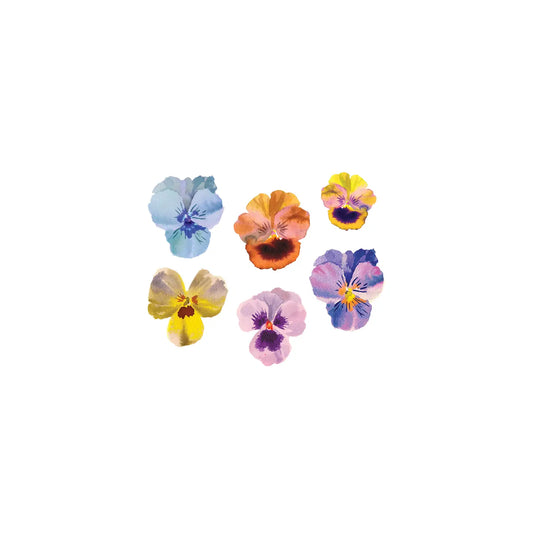 Pansies Temporary Tattoos (Pack of 2)