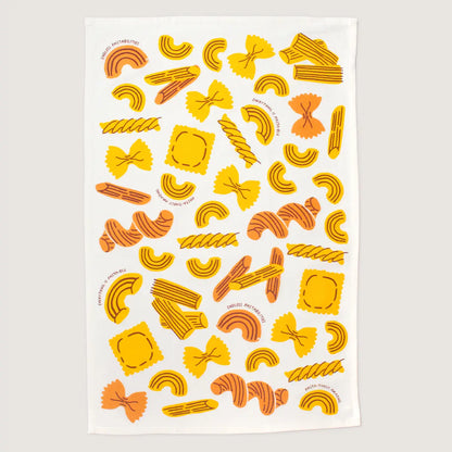 All the Pasta Screen Printed Tea Towel