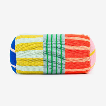 Rainbow Pattern Knit Bolster Throw Pillow