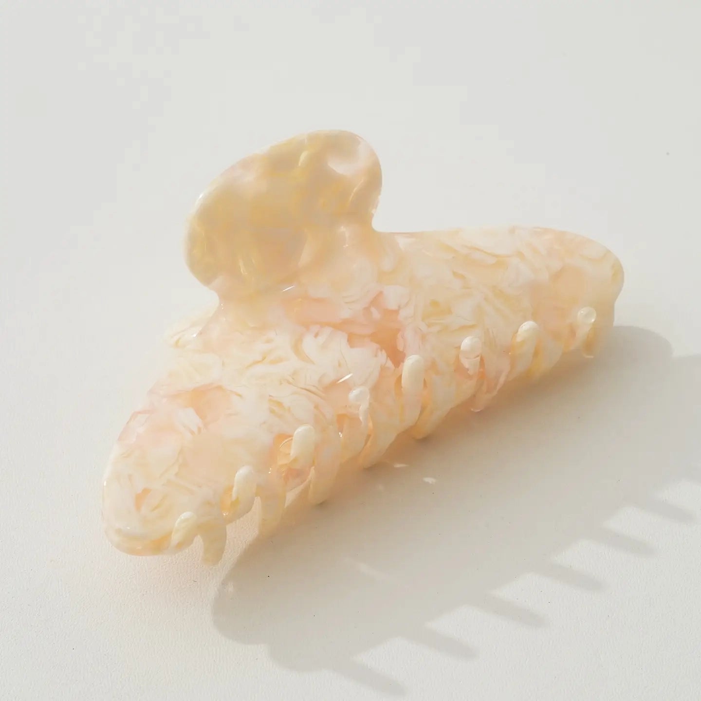 Peach Blossom Marbled Eco 4" Hair Clip