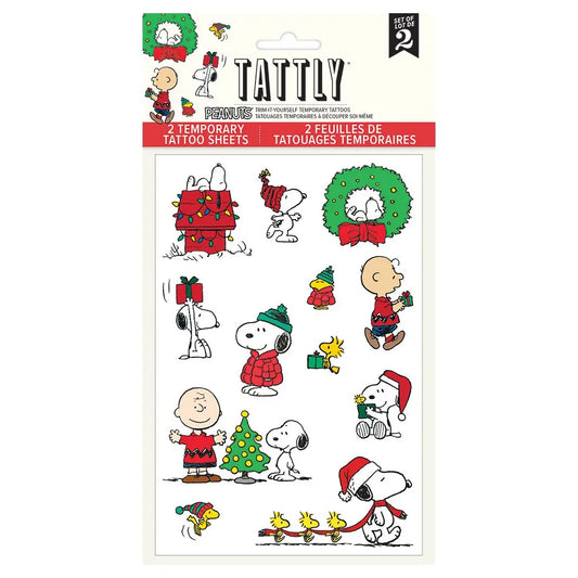Peanuts® Holiday Temporary Tattoo Sheets (Pack of 2)