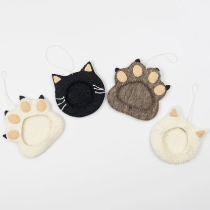 Pet Paw Picture Frame Felt Ornament