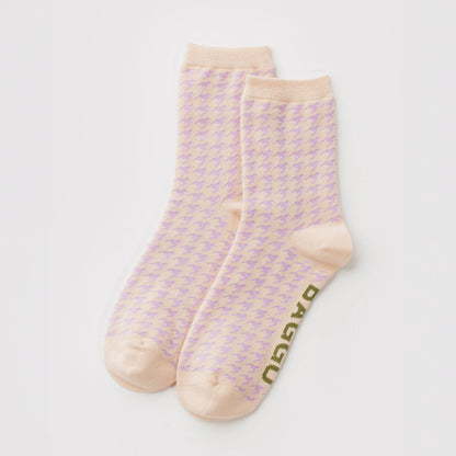 Bamboo Woven Crew Socks