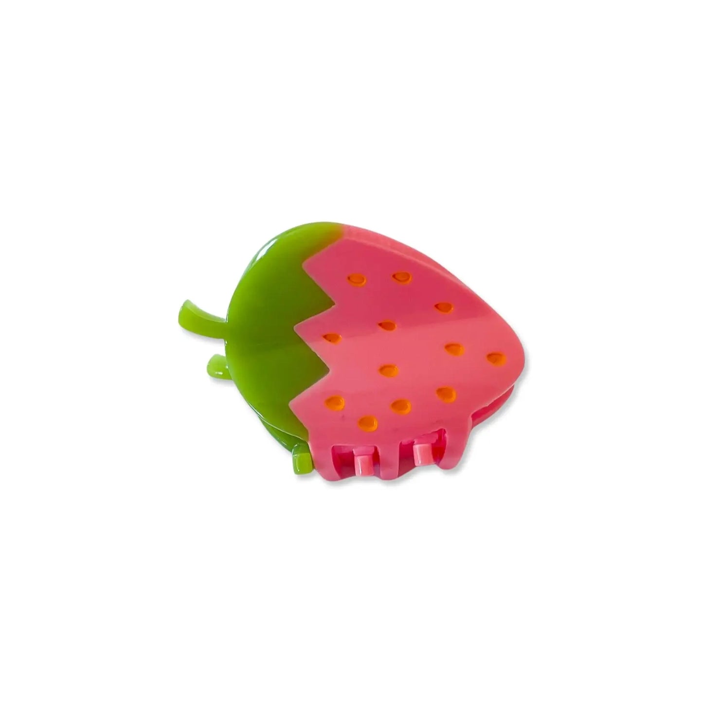 Mini Strawberry 1.5" Hair Clip