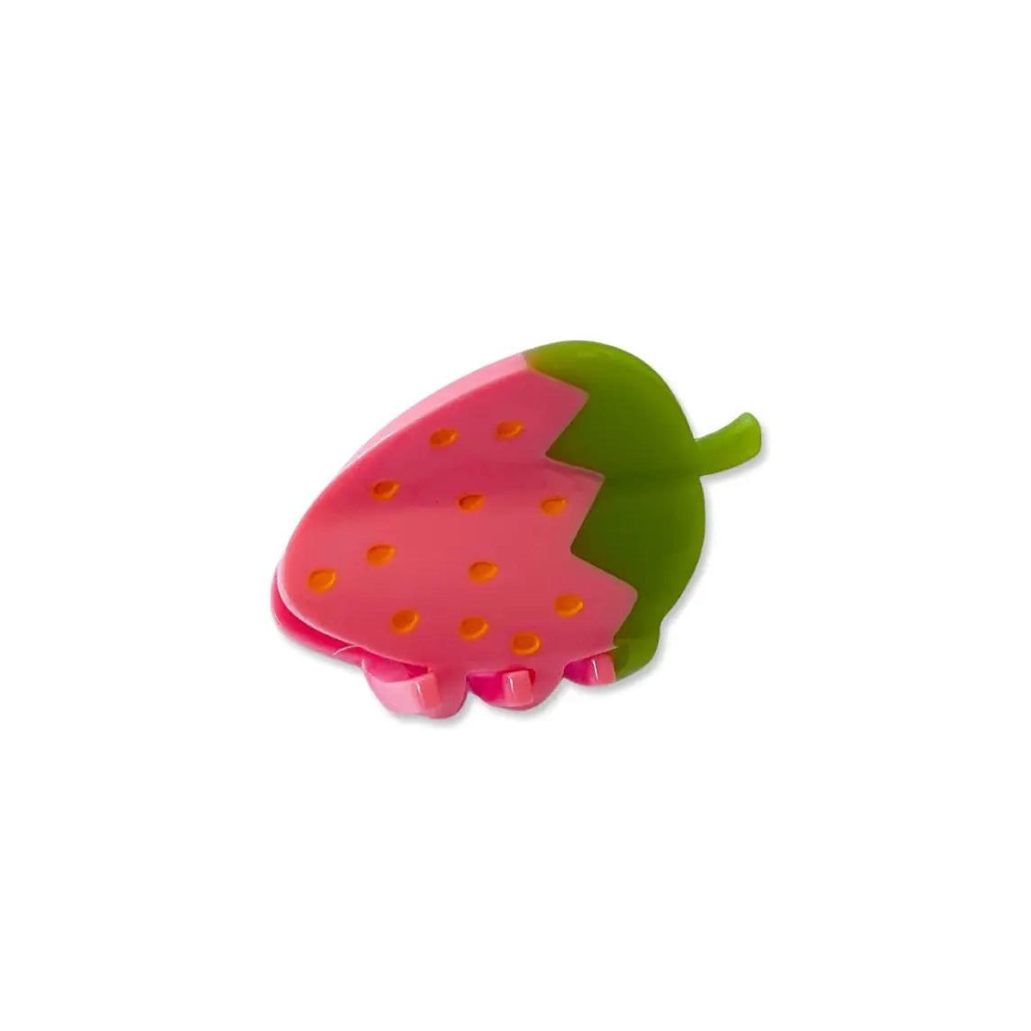 Mini Strawberry 1.5" Hair Clip