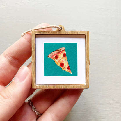 Pizza Mini 1" Gouache Art Print