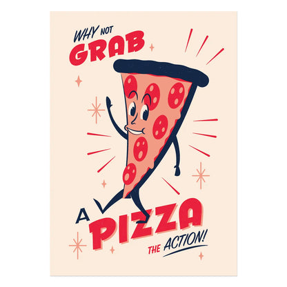 Pizza Vintage Advertisement 11.7" x 16.5" Print