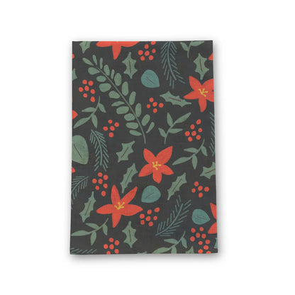 Holiday Poinsettia Tea Towel