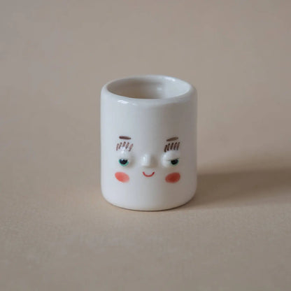 Face Mini Ceramic Air Plant Holder