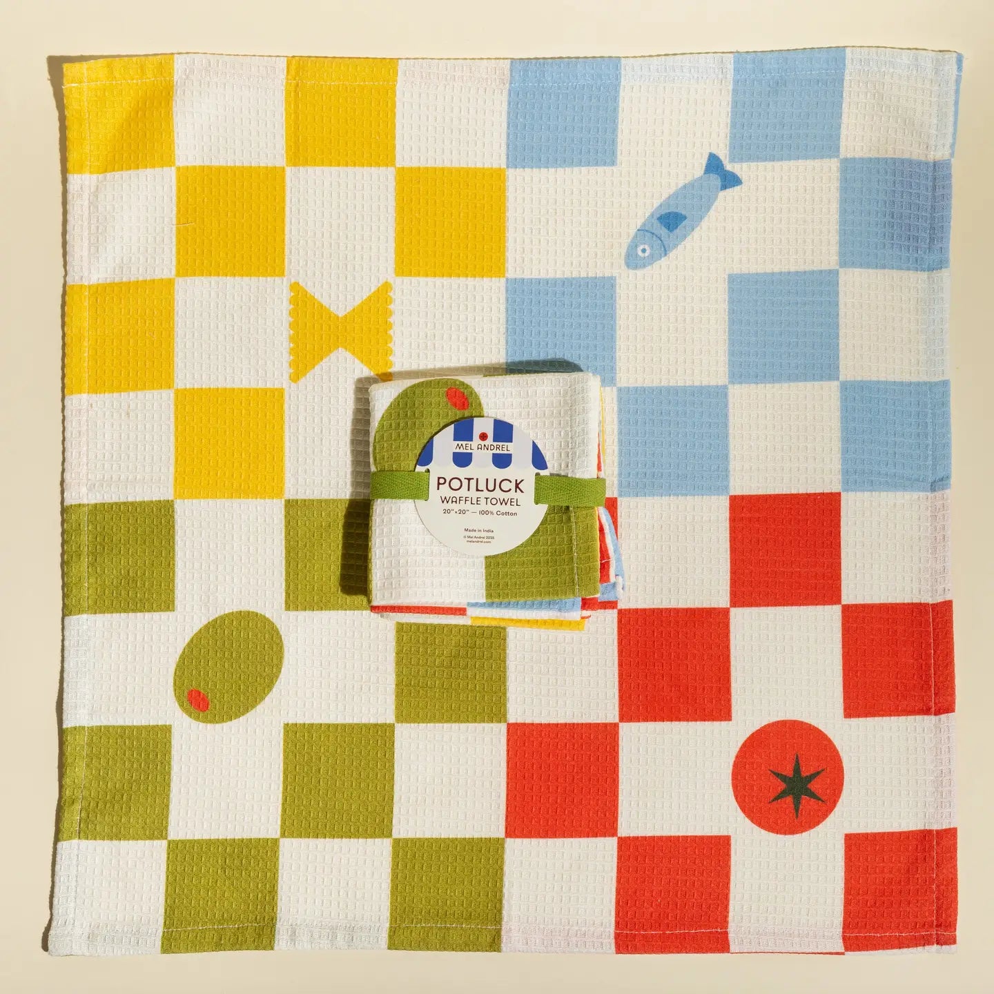 Potluck Waffle Kitchen Towel