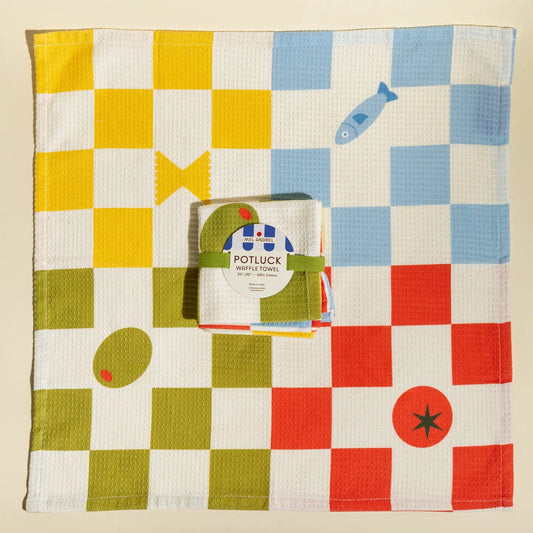 Potluck Waffle Kitchen Towel