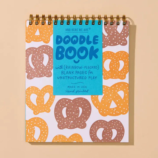 Pretzel Letterpress Spiral Bound Doodle Book