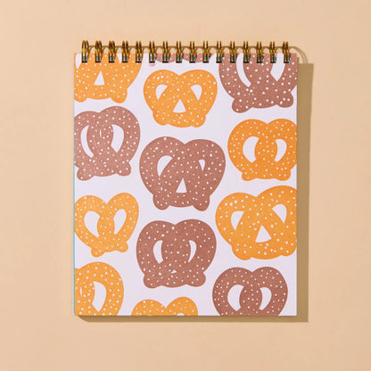 Pretzel Letterpress Spiral Bound Doodle Book