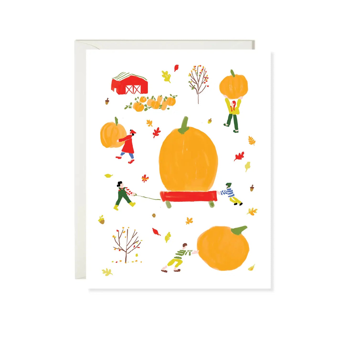 Pumpkin Patch Wagon Fall Card