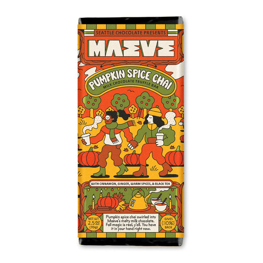 Pumpkin Spice Chai Milk Chocolate Truffle Bar