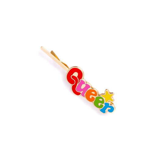 Queer Rainbow Hair Pin