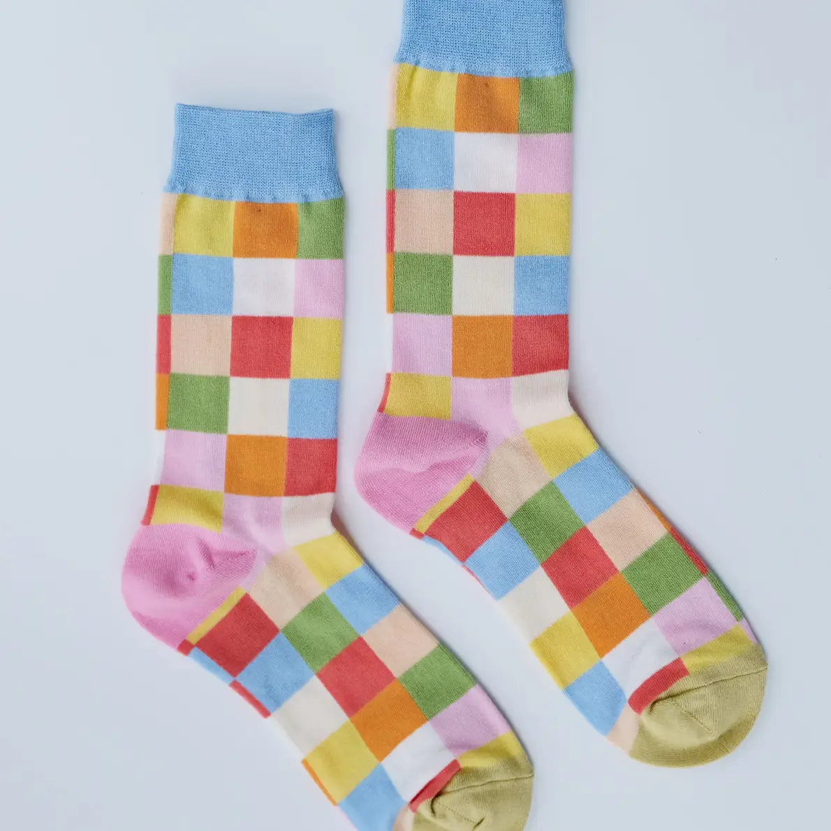 Rainbow Check Women's Crew Socks