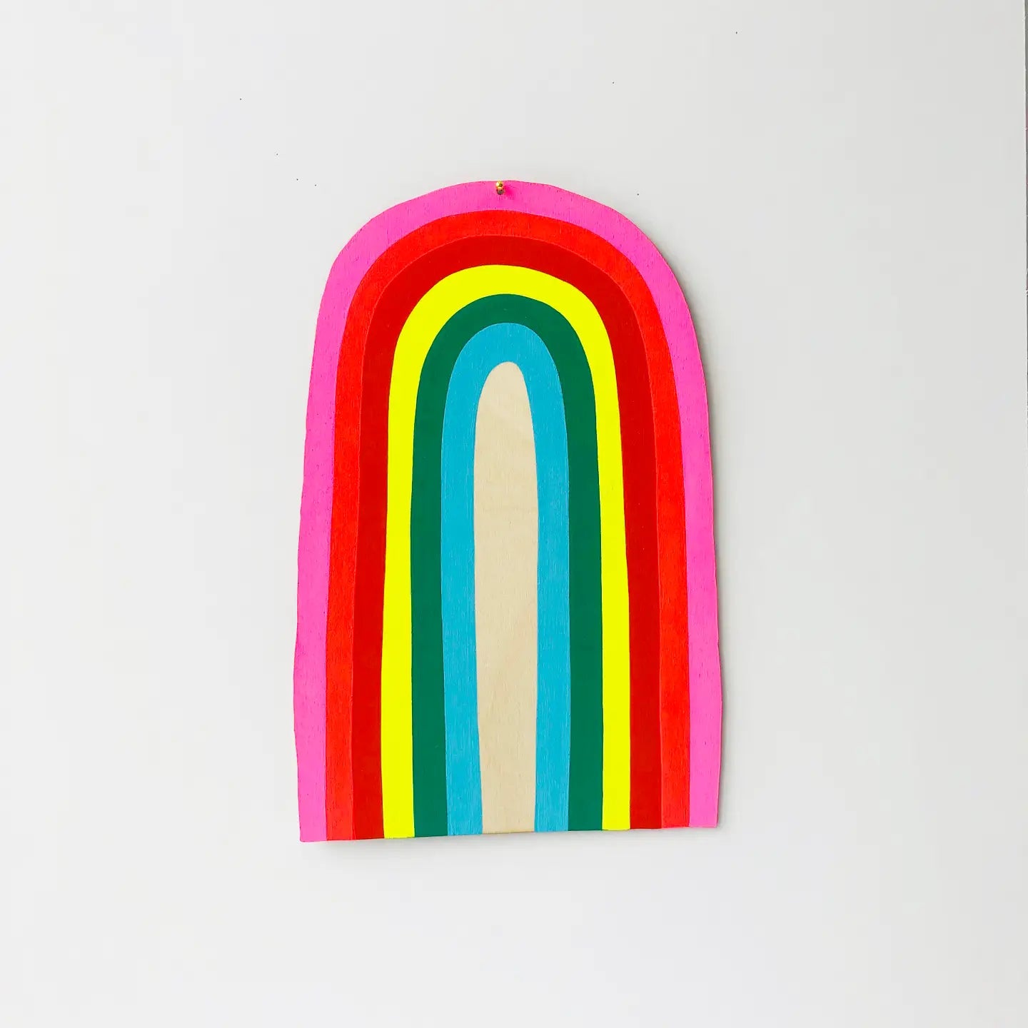 Rainbow Arc Hand Painted Wall Charm