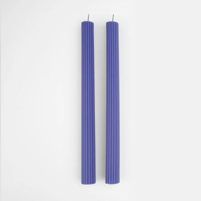 Ribbed Table 10" Taper Candles (Set of 2)