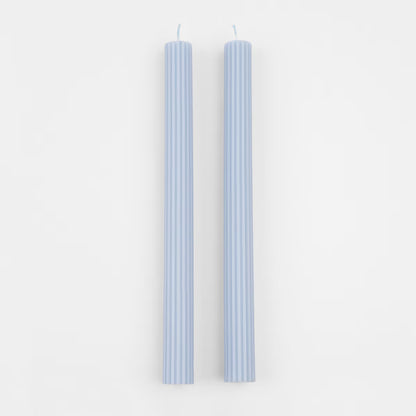 Ribbed Table 10" Taper Candles (Set of 2)