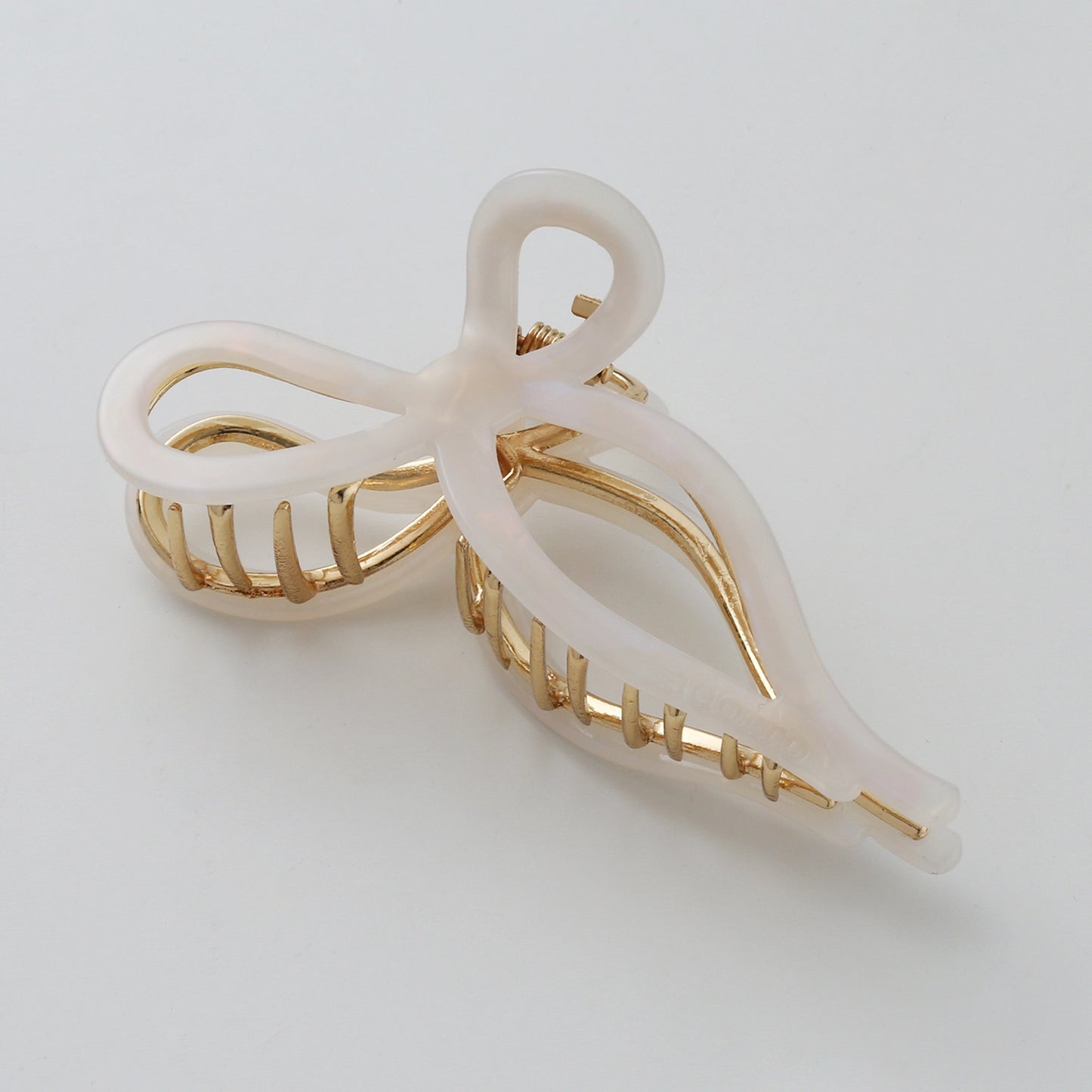 Tied Ribbon Bow 4.5" Metal Hair Clip