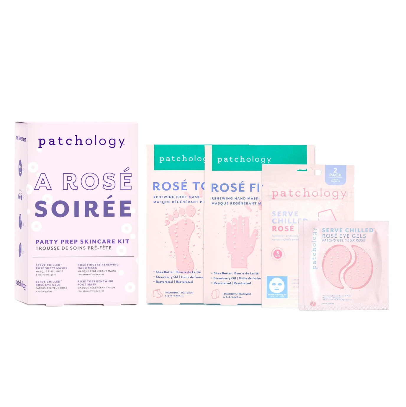 A Rosé Soirée Party Prep Self Care Kit