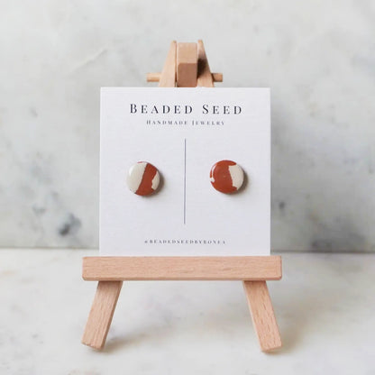 Everyday Clay Button Stud Earrings