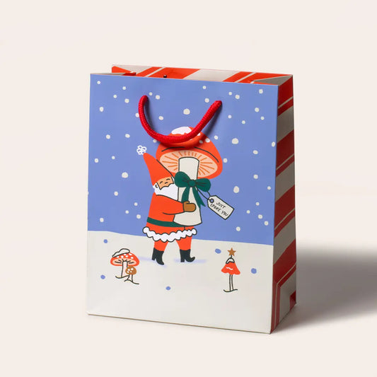 Mushroom Santa Gift Bag