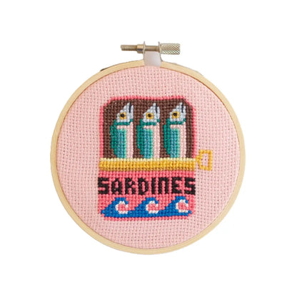 Sardines 4" Cross Stitch Kit