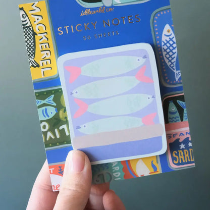 Sardine Tinned Fish Sticky Notepad